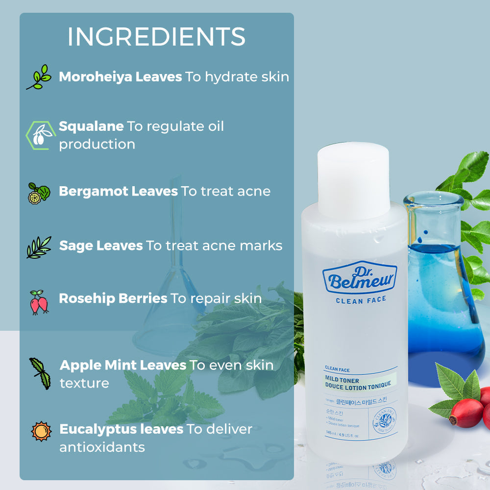 Dr. Belmeur Clean Face Mild Lotion 145ml