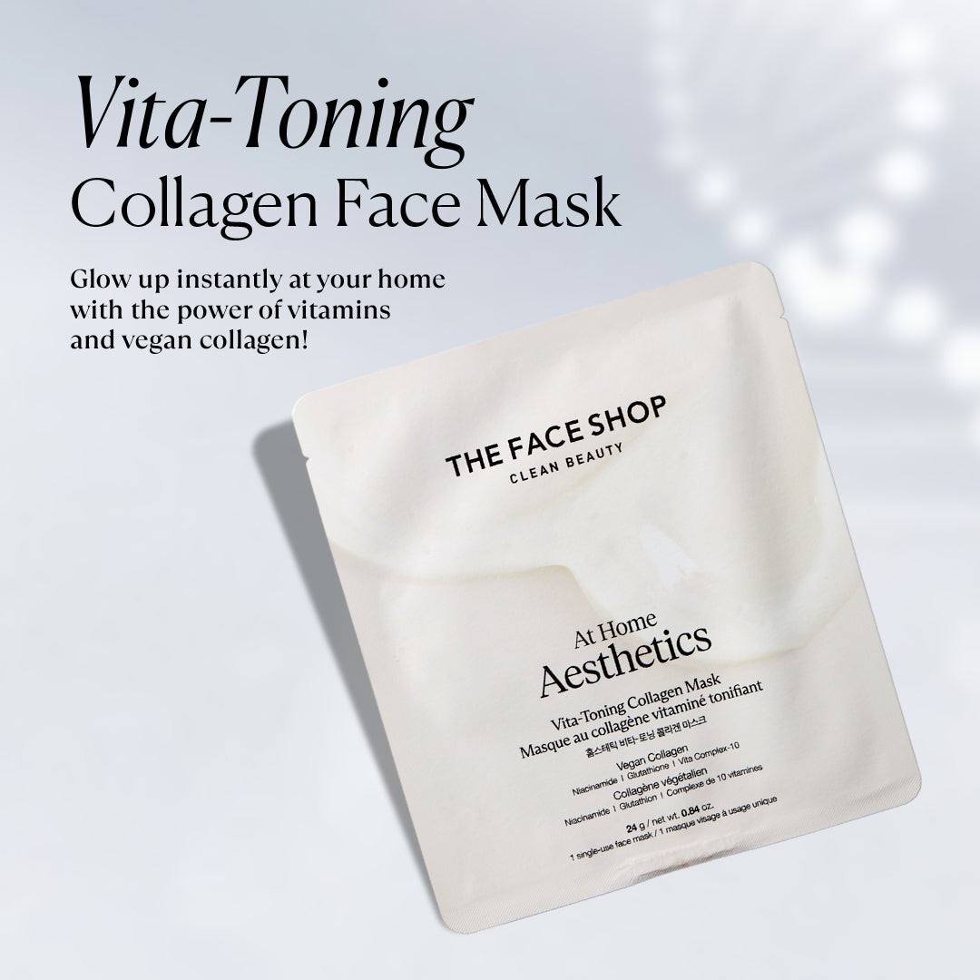 Vita-Toning Collagen Face Mask With Glutathione & Hyaluronic Acid