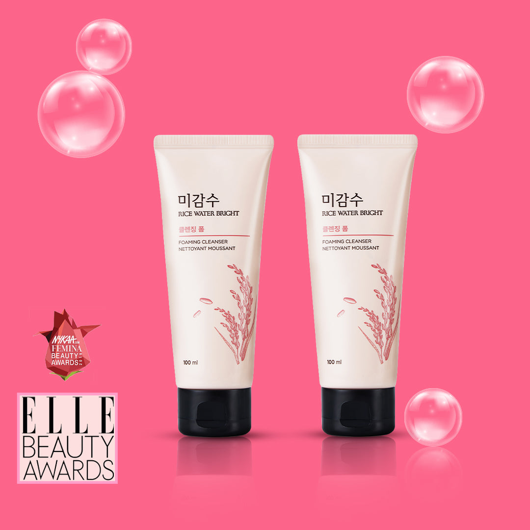 Award Winning Rice Water Bright Cleansing Foam - 100ml Combo