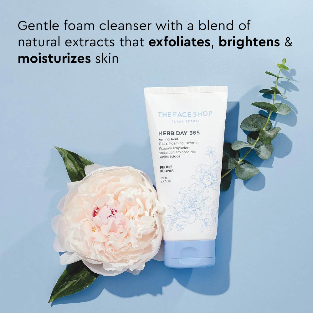 Herb Day 365 Amino Acid Facial Foaming Cleanser Peony (170ml)
