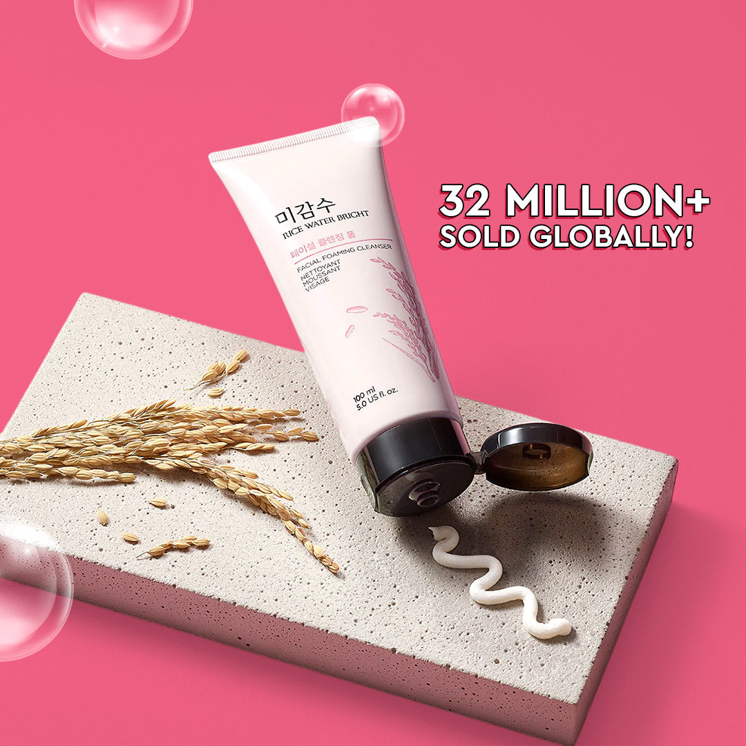 Award Winning Rice Water Bright Cleansing Foam 100ml Combo