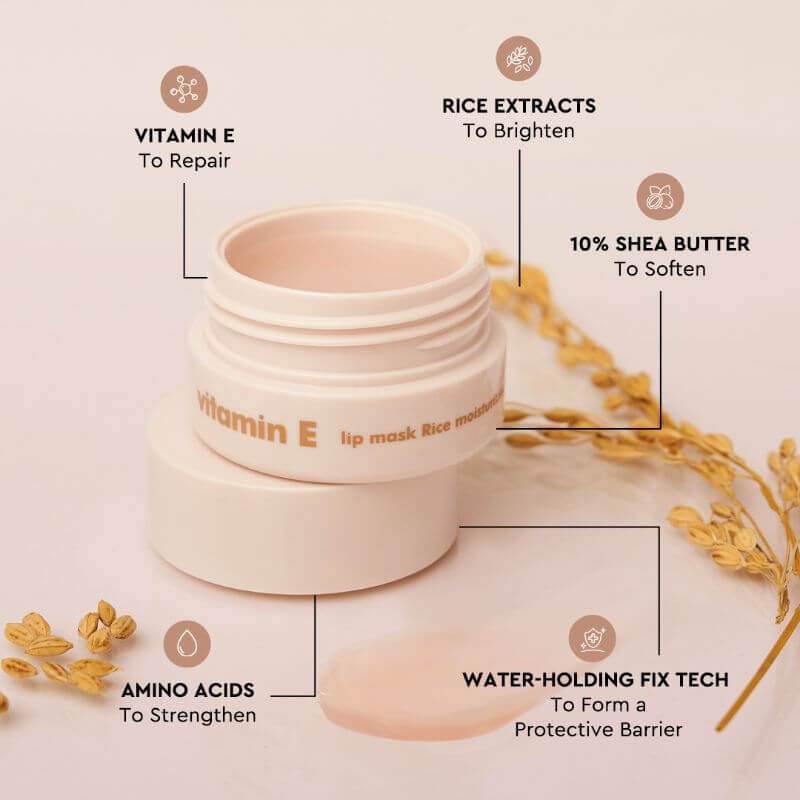 Vitamin E lip mask Rice