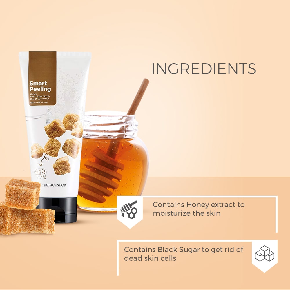 Smart Peeling Honey Black Sugar Scrub 120ml