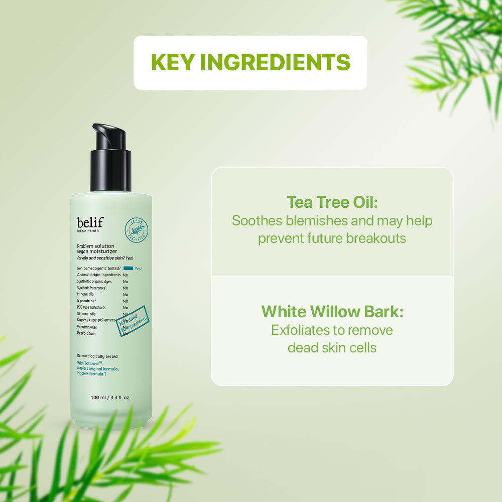 belif problem solution vegan moisturizer 100ml