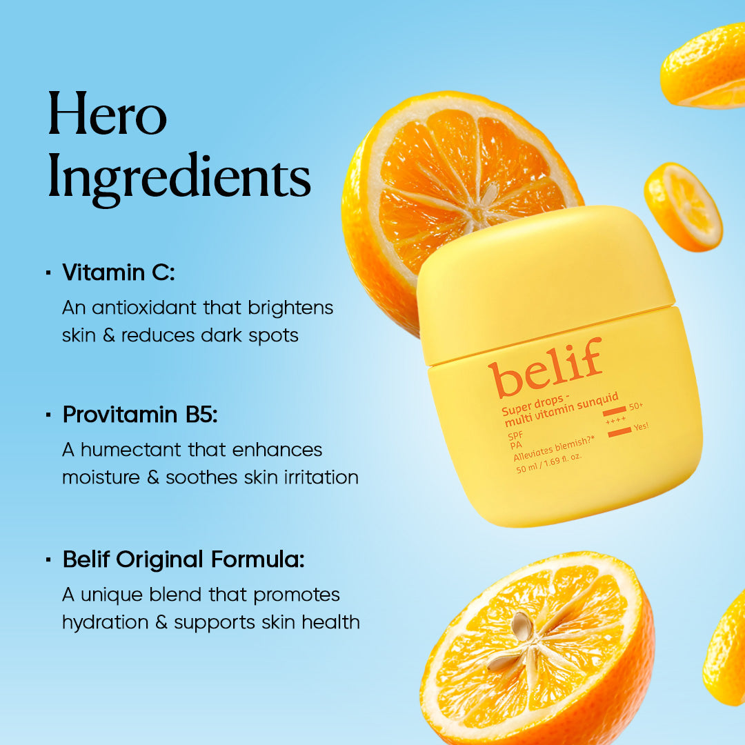 Super Drops Multivitamin Sunquid SPF 50+ PA++++ 50ml