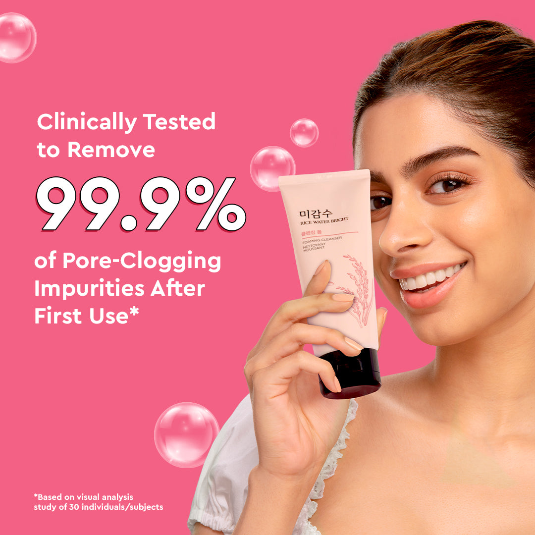 Award Winning Rice Water Bright Cleansing Foam 100ml Combo