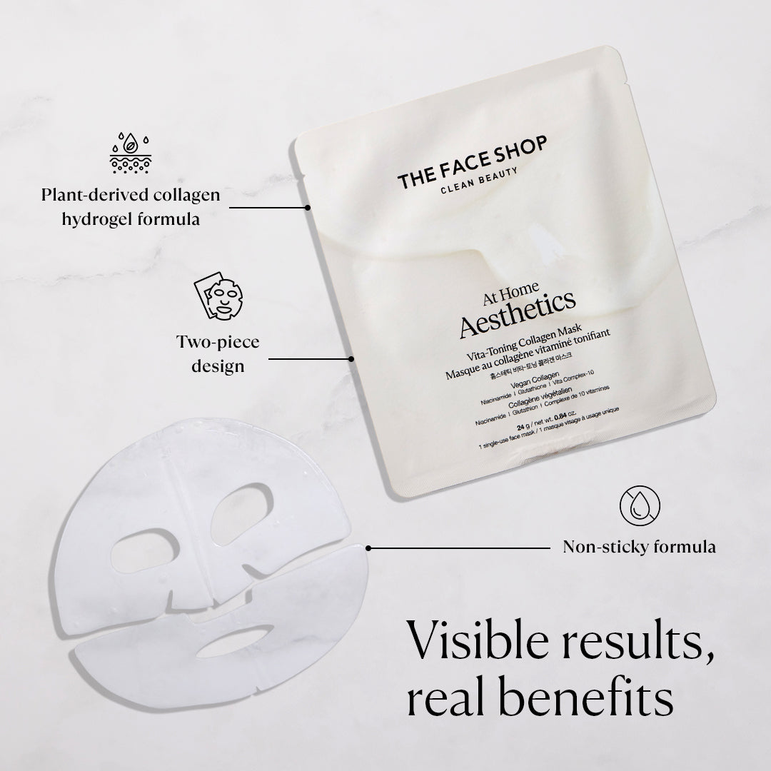 Vita-Toning Collagen Face Mask With Glutathione & Hyaluronic Acid