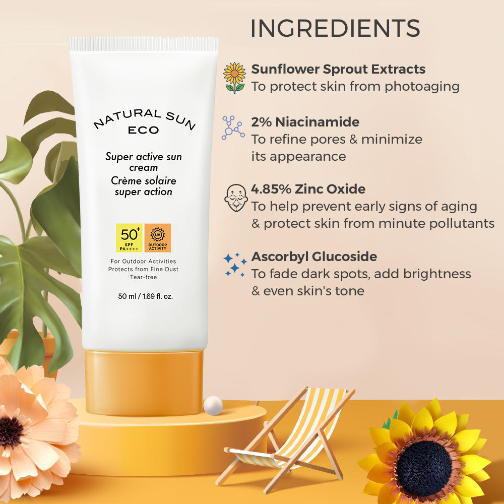 Naturalsun Eco Super Active Sun Cream (50ml)