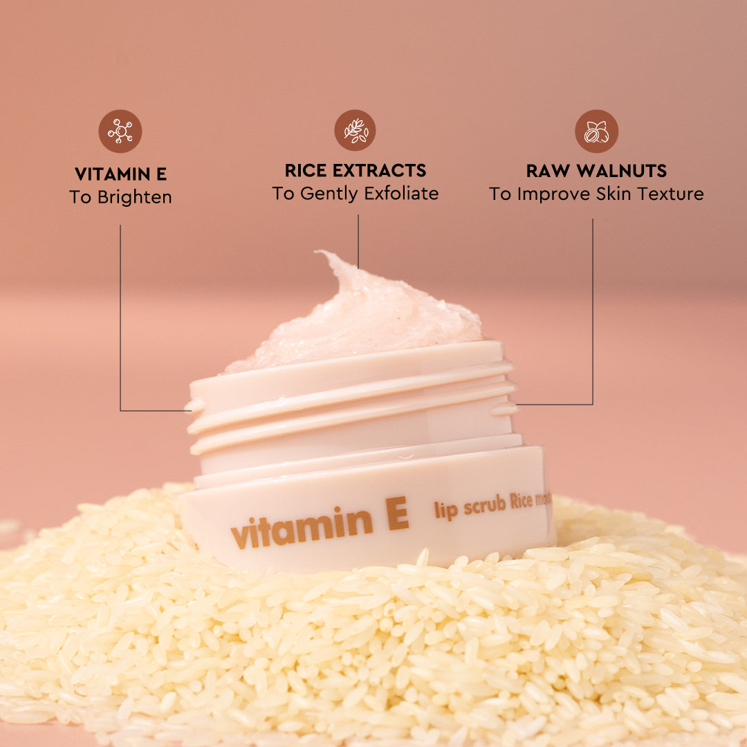 Vitamin E lip scrub Rice