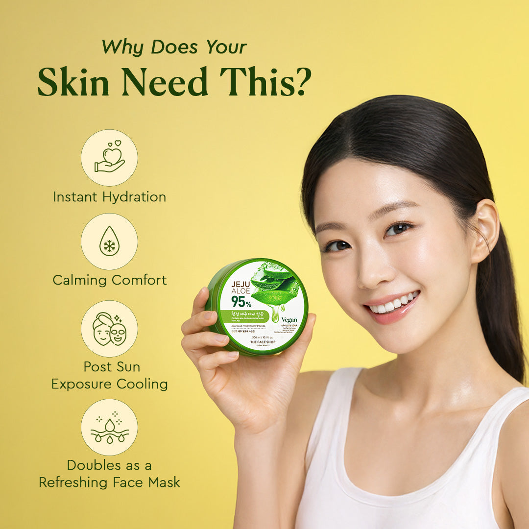 Jeju Aloe Fresh Soothing Gel (300ml)
