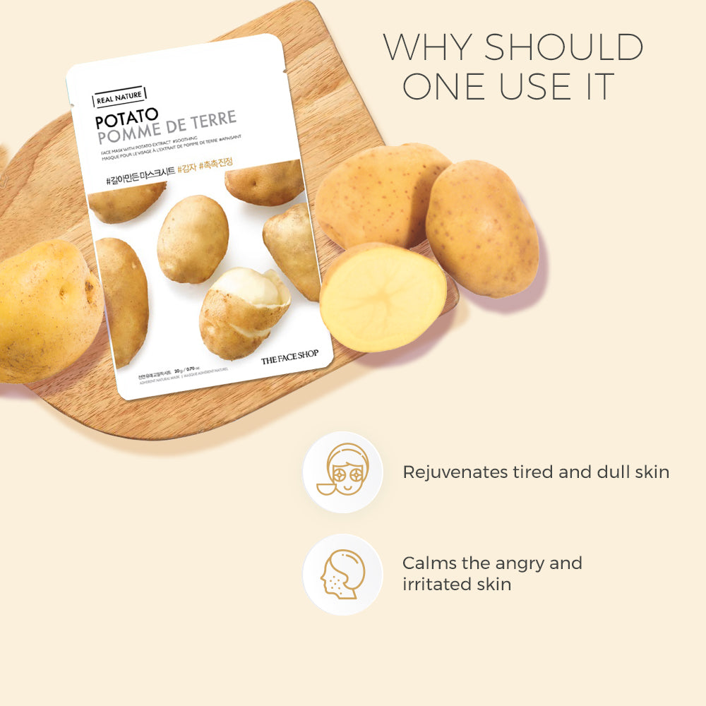 Real Nature Potato Face Mask