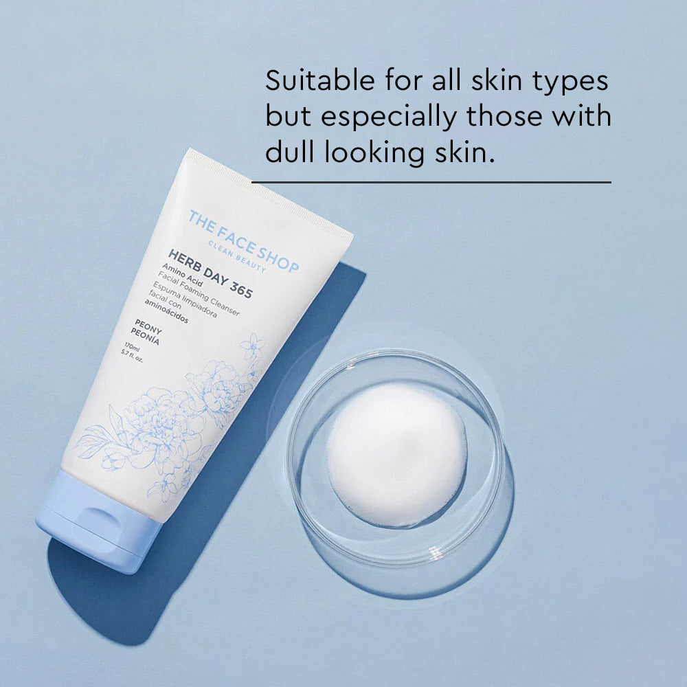 Herb Day 365 Amino Acid Facial Foaming Cleanser Peony (170ml)