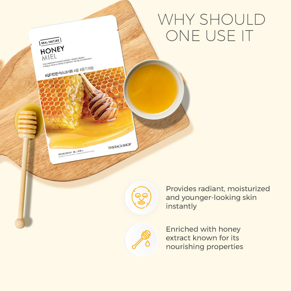 Real Nature Honey Face Mask 20g