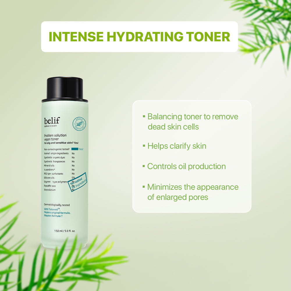 belif problem solution vegan toner 150ml