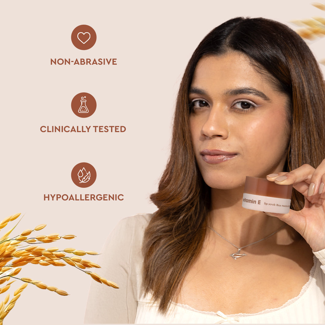 Vitamin E lip scrub Rice