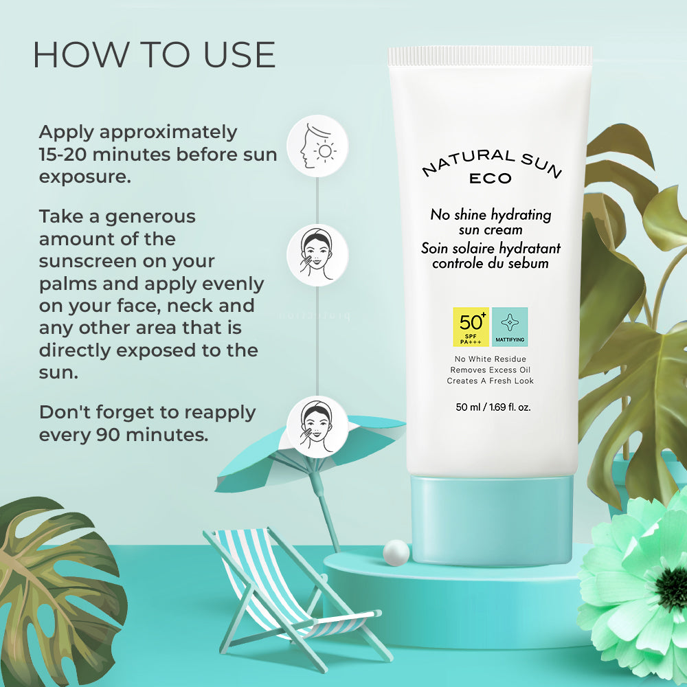 NaturalSun Eco No Shine Hydrating Sun Cream (50ml)