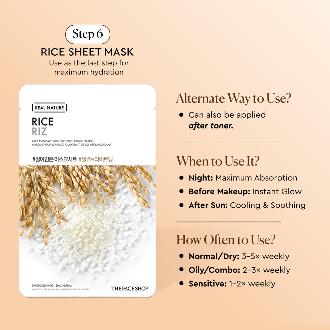 6 Step Korean Brightening Rice Ritual Powered By Ceramides