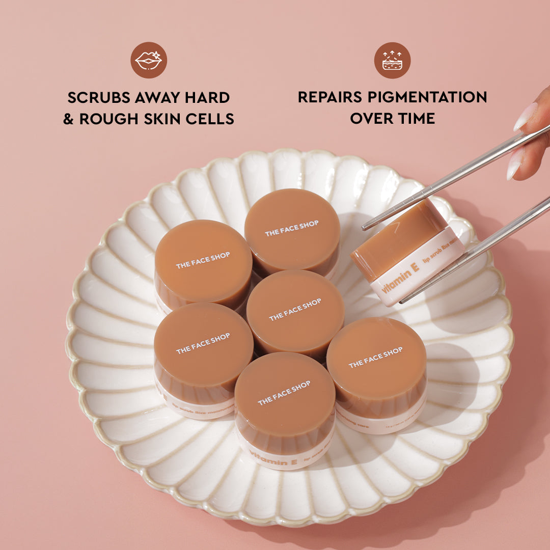 The Face Shop Vitamin E Rice Lip Scrub 14g