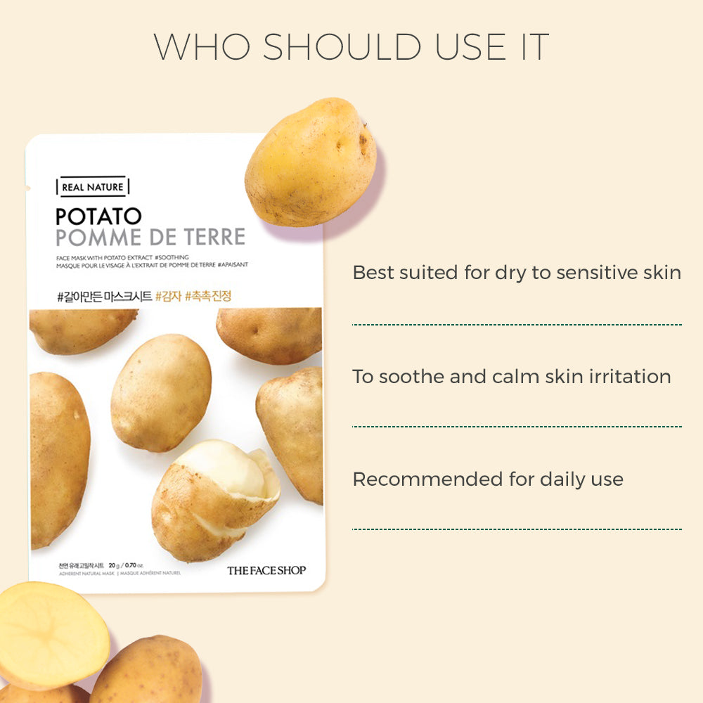 Real Nature Potato Face Mask
