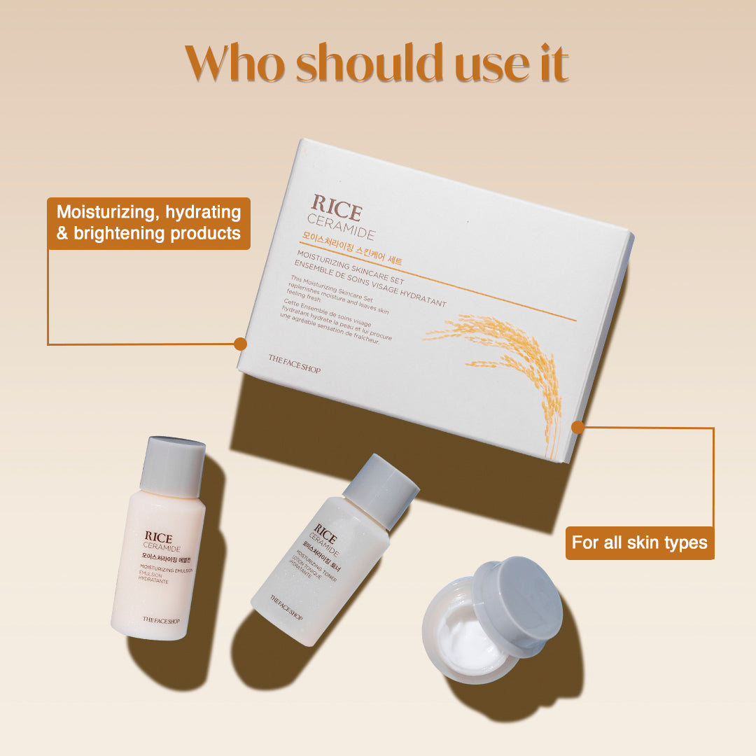Ceramide & Rice Moisturizing Skincare kit
