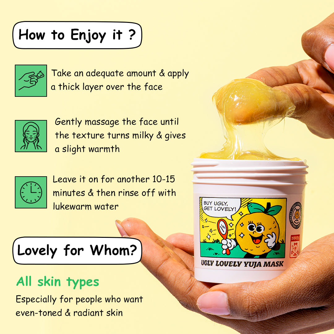 UGLY LOVELY YUJA MASK - Exfoliator Scrub 100ml_Free