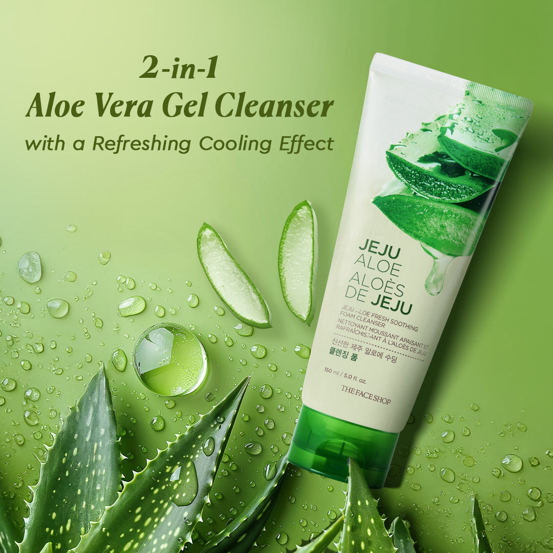Jeju Aloe Fresh Soothing Cleansing Foam (150ml)