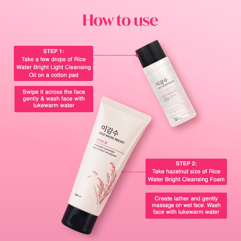 2 Step Rice Water Bright Cleansing Kit