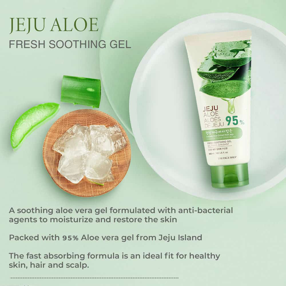 Jeju Aloe Fresh Soothing Gel Tube 300ml