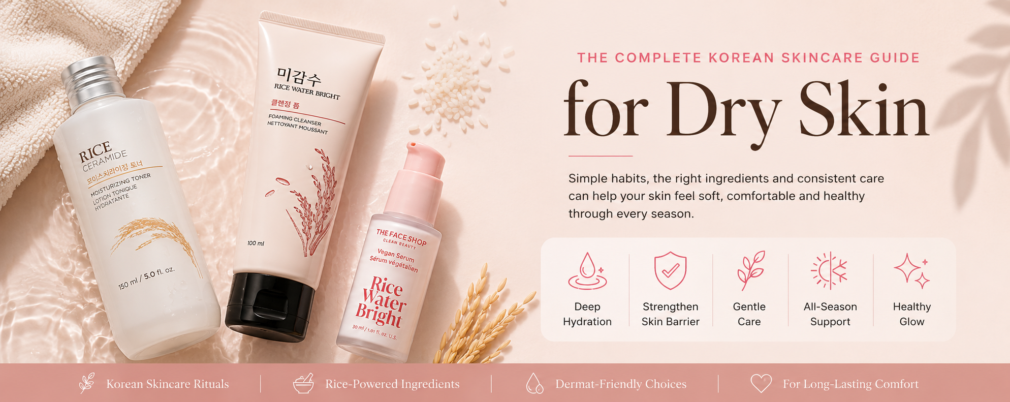 The Complete Korean Skincare Guide for Dry Skin: Habits, Ingredients and Everyday Fixes