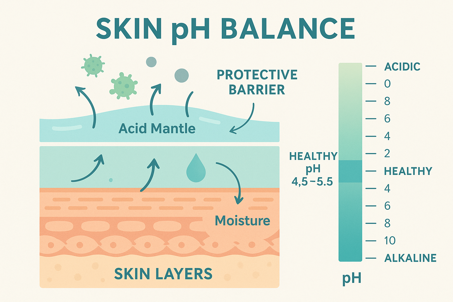 The Science Behind Your Skin's pH Balance: How the Acid Mantle Actually Protects You