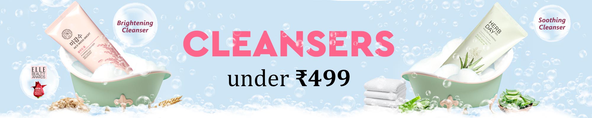 Face wash Under 499 Banner