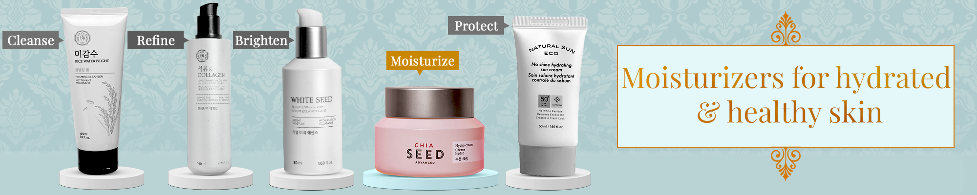 All except moisturizer Banner