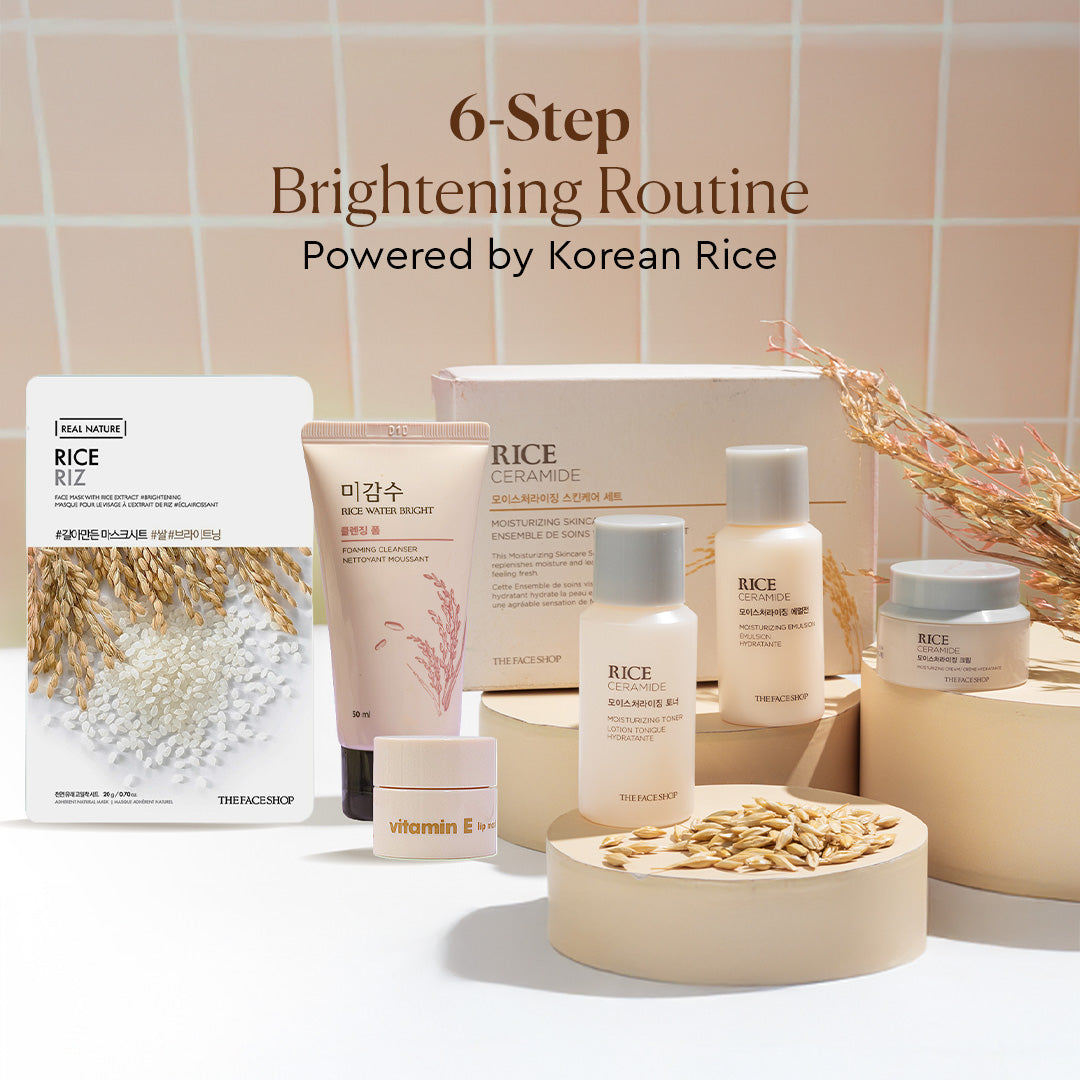 6 Step Korean Brightening Rice Ritual Powered By Ceramides – The