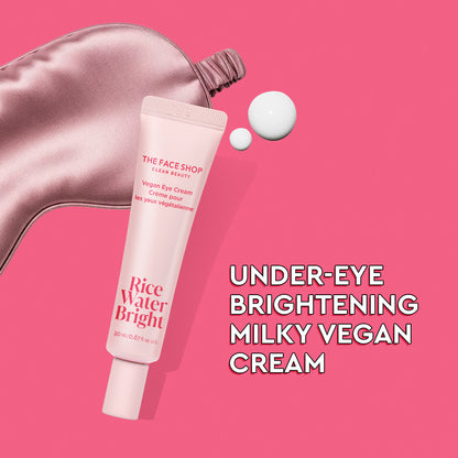 The Face Shop Rice Water Bright Vegan Eye Cream (20ml)