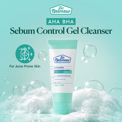 Dr Belmeur AHA BHA Sebum Control Gel Cleanser For Acne Prone Skin With Salicylic Acid