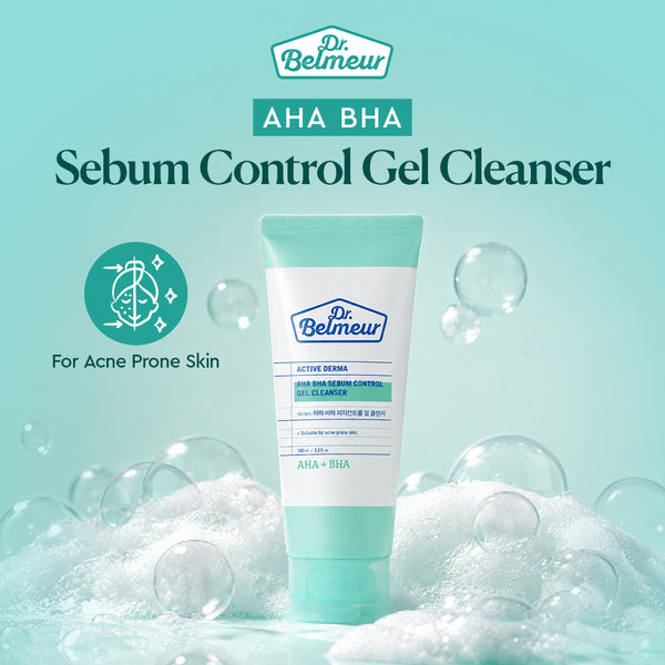 Dr Belmeur AHA BHA Sebum Control Gel Cleanser For Acne Prone Skin With Salicylic Acid