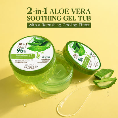 Jeju Aloe Fresh Soothing Gel (300ml)