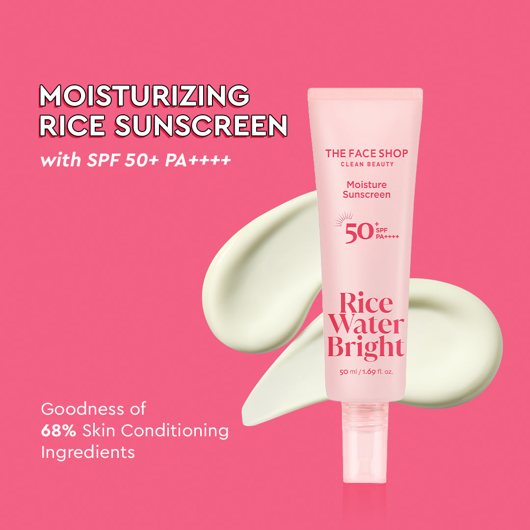Rice Water Bright Moisture Sunscreen SPF50+ PA++++, brightens and ...