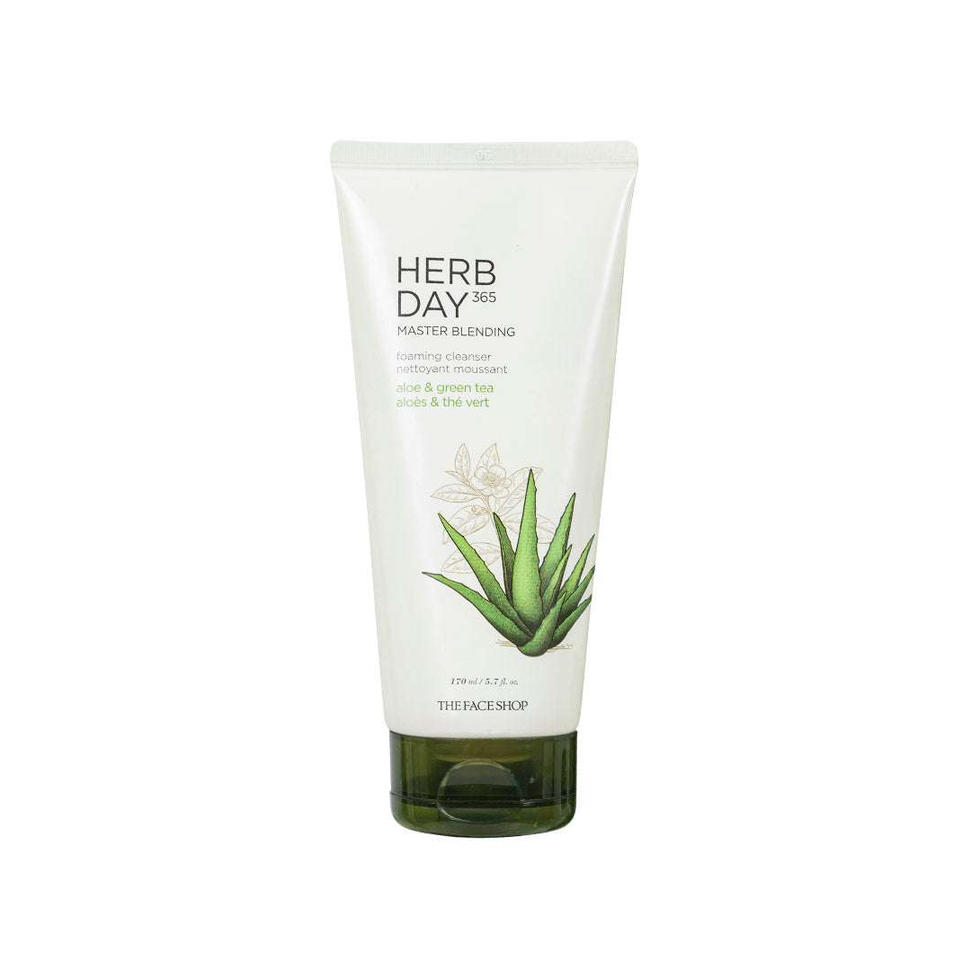 Herb Day 365 Foaming Cleanser - Aloe &amp; Green Tea 170ml