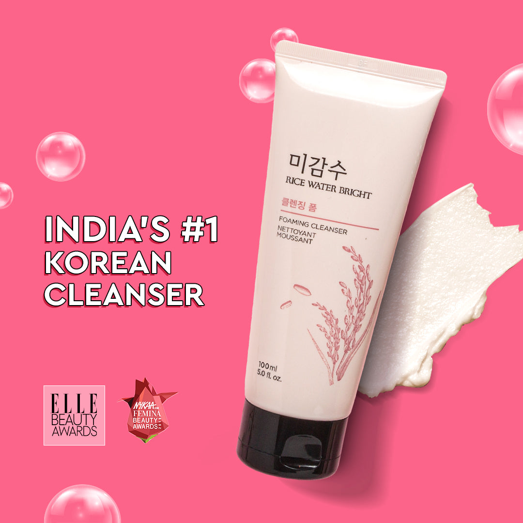 Award Winning Rice Water Bright Cleansing Foam 100ml Combo