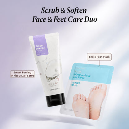 Face &amp; Feet Care Duo with Face Scrub &amp; Foot Mask