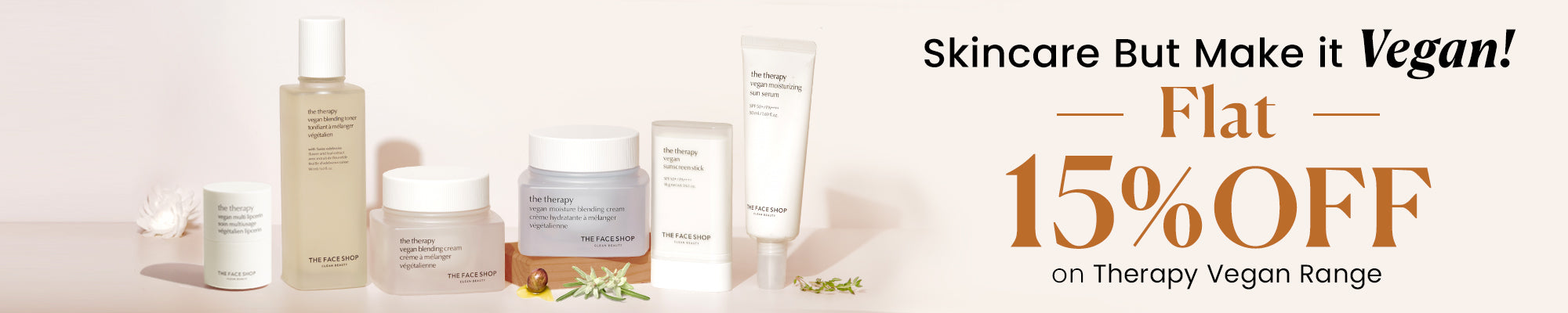 The Therapy Vegan Range Banner