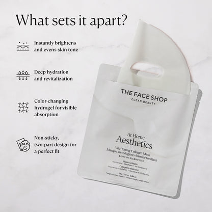 Vita-Toning Collagen Face Mask With Glutathione &amp; Hyaluronic Acid