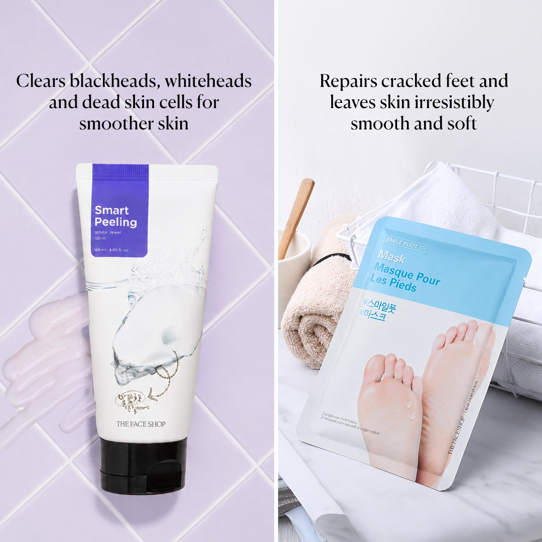 Face &amp; Feet Care Duo with Face Scrub &amp; Foot Mask