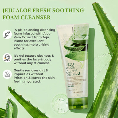 Jeju Aloe Fresh Soothing Cleansing Foam 150ml