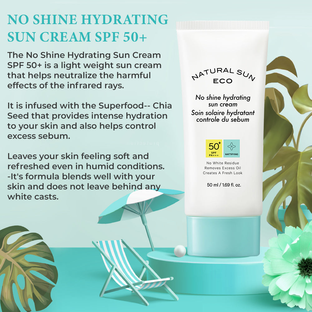 NaturalSun Eco No Shine Hydrating Sun Cream 50ml