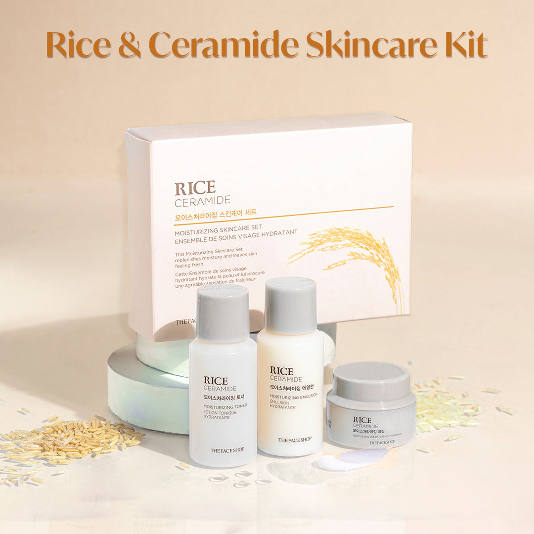 Rice & Ceramide Moisturizing  Skincare kit