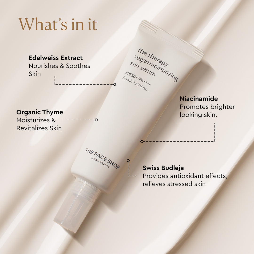 The Therapy Vegan Moisturizing Sun Serum 20ml