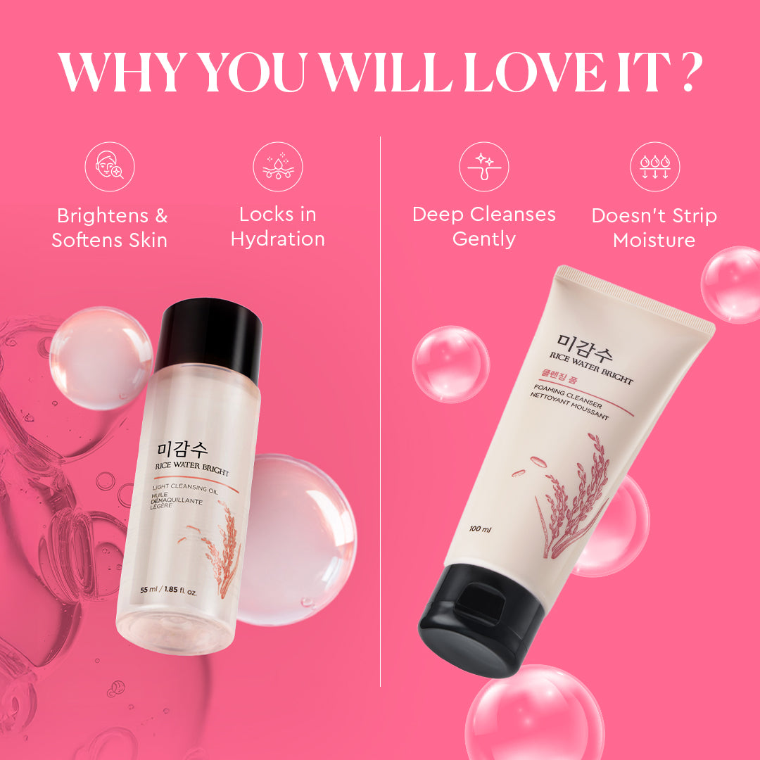 2 Step Rice Water Bright Cleansing Kit