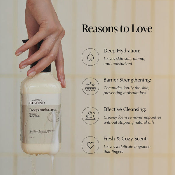 Ceramide Infused Body Wash, For Restoring Skin Barrier & Deep Nourishment 500ml